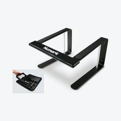 Numark Laptop Stand Pro Performance Stand For Laptop, Portable and Solid Computer Support, Low-weight Design, Rubber Pads on the Top and Bottom, Black | LAPTOP STAND PRO